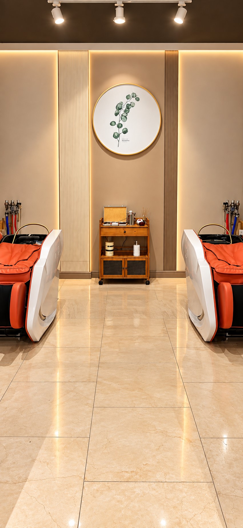 A private double massage room at Olive Queen