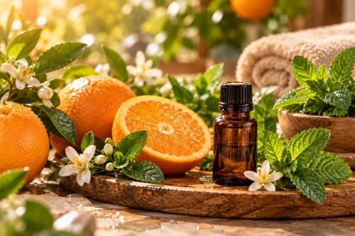 Happy mood head spa essential oils